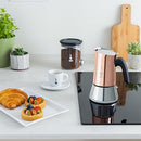 BIALETTI NEW VENUS in Induction Stovetop Coffee Maker - COPPER SILVER - Like New