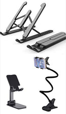 Laptop Stand Phone Holder Tablet Gooseneck Phone Holder Charm Black Bundle Pack - Like New