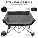 REALEAD DOUBLE CAMPING CAMPING COUCH SUPPORT 650 LBS - GREY - Like New