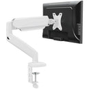 MOUNTUP SINGLE MONITOR DESK MOUNT, ADJUSTABLE GAS SPRING MONITOR ARM - WHITE - Like New