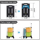 Folding Hand Truck Lightweight Hand Truck Dolly Foldable B09SPQ7MQC - Black - Like New