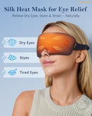 Heating Eye Mask for Dry Eyes Cordless: Silk Heated Sleep Masks - Like New