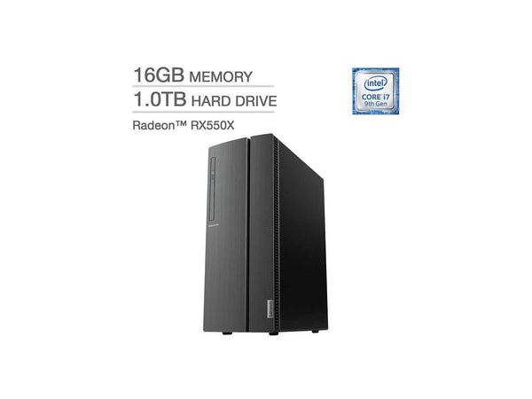 LENOVO iDEACENTRE Desktop 510A-15ICK i7-9700 16 1TB HDD RX 550X 90LV0007US - Like New