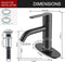 AMAZING FORCE Bathroom Sink Faucet 1.2 GPM (Long Spout) AF0410-11-12 - Black Like New