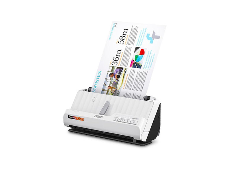 Epson RapidReceipt RR-400W Wireless Compact Desktop Receipt and Document Scanner