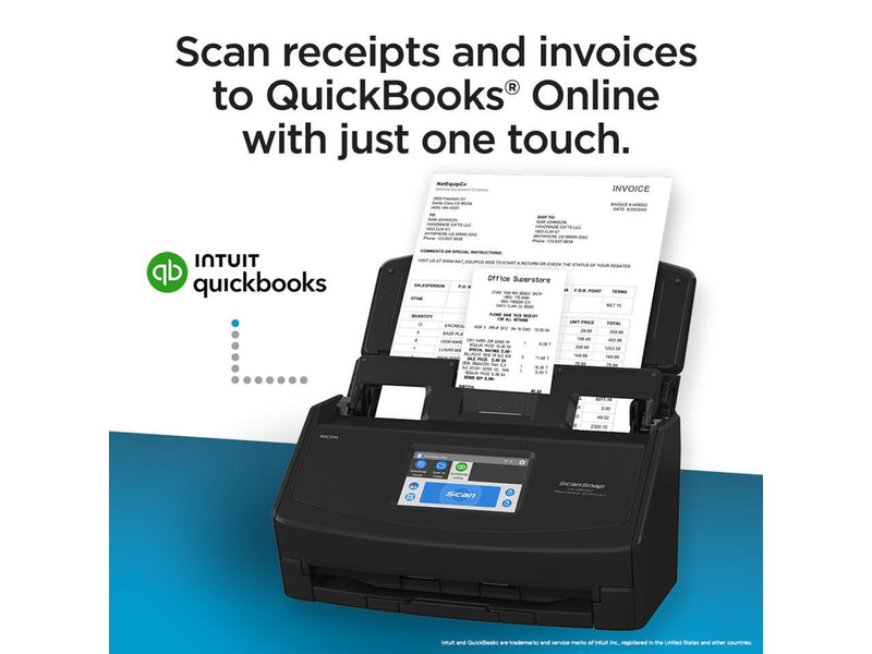 Ricoh ScanSnap iX1600 Receipt Edition (Black)