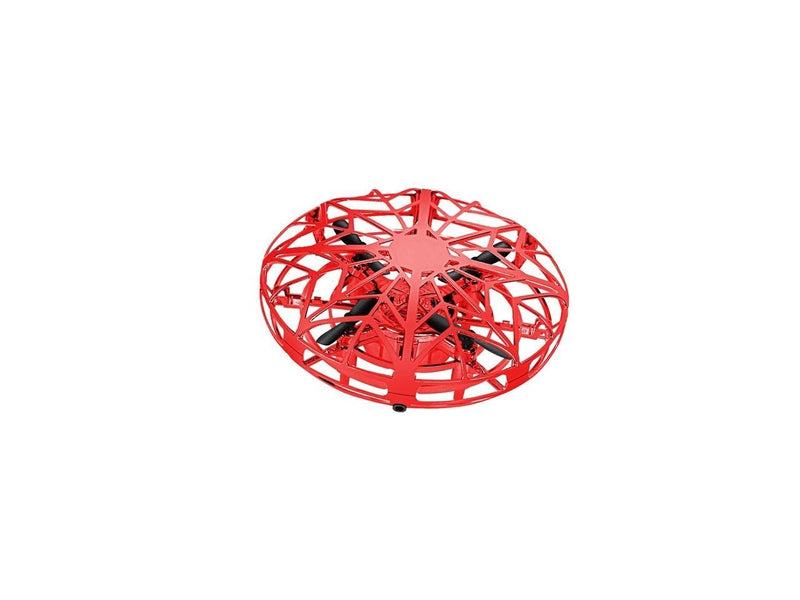 Hover Star RED-UFO-N Motion Controlled UFO - Includes Glowing LED Lights- Red -
