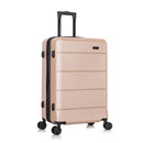 INUSA ELYSIAN LIGHTWEIGHT HARDSIDE MEDIUM CHECKED SPINNER SUITCASE - CHAMPAGNE - Like New