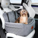 WOOAIDAGG DOG CAR SEAT UNDER 30LBS COMFY & SAFE TRAVEL BED WASHABLE COVER - GRAY - Like New