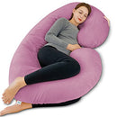 INSEN Pregnancy Pillow, Maternity Body Pillow Velvet Cover Magenta - Brand New
