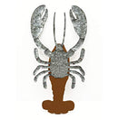 PARISLOFT 3D Wood Galvanized Ocean Theme Wall Hanging Decor (Lobster) - Brand New