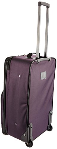 ROCKLAND FASHION EXPANDABLE SOFTSIDE UPRIGHT LUGGAGE 2-PIECE SET F102 - PURPLE - Like New