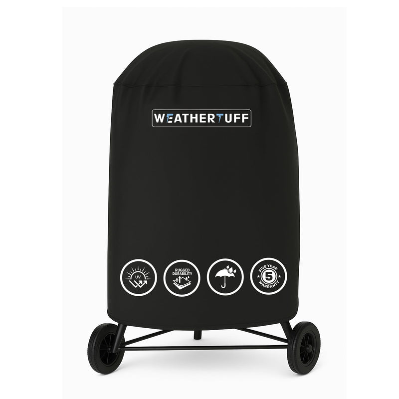 Weathertuff All Season Universal Heavy Duty Kettle Grill Cover, 29" - Black - Like New