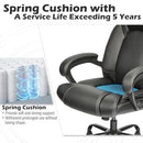 OUTFINE Executive Office Chair Bonded Leather 5 Year Hydrolysis - Black - Brand New