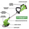 GENERIC 24V 650W LAWN ELECTRIC GRASS TRIMMER CORDLESS W/2 BATTERIES - GREEN - Like New
