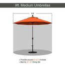 ASTELLA 9' RD CRANK OPEN TILTING MARKET UMBRELLA, ECO906D709-P01 - PACIFIC BLUE - Like New