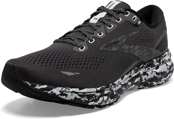 BROOKS WOMEN'S GHOST 15 RUNNING SHOE - SIZE 7.5 US, 5.5 UK - Ebony/Black/Oyster - Like New