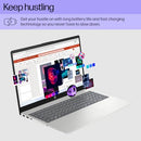 HP 15.6" Laptop HD R3-7320U 8GB 128GB AMD Radeon SILVER 15-FC0099NR - NO DVD - Like New