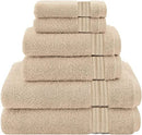 6 Piece Bath Towel Set - Beige - Brand New