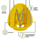 Swurfer Coconut Toddler Swing 3- Point Adjustable Safety Harness - Yellow - Brand New