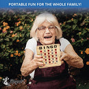 Regal Bingo Bulk Bingo Cards with Sliding Windows - 100 Pack, Woodgrain - Brand New