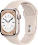 For Parts: Apple Watch Series 8 GPS 41mm Alum Case MNUF3LL/A Starlight Band - NO POWER