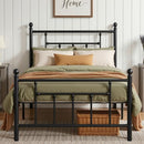 VECELO Twin Size Metal Platform Bed Frame Heavy Duty Slat Foundation B0CWRDP4JZ - Brand New
