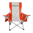 KIJARO BEACH SLING CHAIR WITH COOLER POCKET VARIOUS COLORS FIJI SUNSET ORANGE - Like New