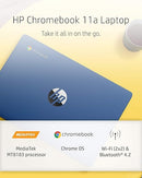 HP CHROMEBOOK 11.6" HD MEDIA TEK MT8183 4GB 32GB EMMC 11a-na0060nr - Blue Like New