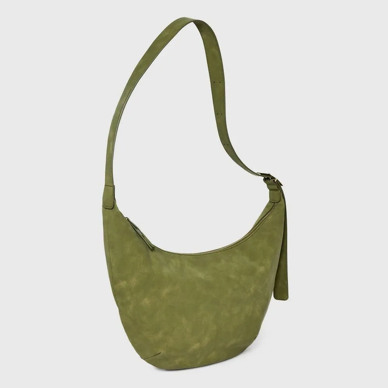 UNIVERSAL THREAD SLOUCHY CRESCENT SLING HANDBAG - GREEN - Brand New
