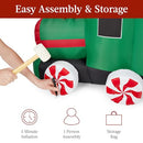 Best Choice Products Inflatable Christmas Train Animated Santa Holiday Decor - Brand New