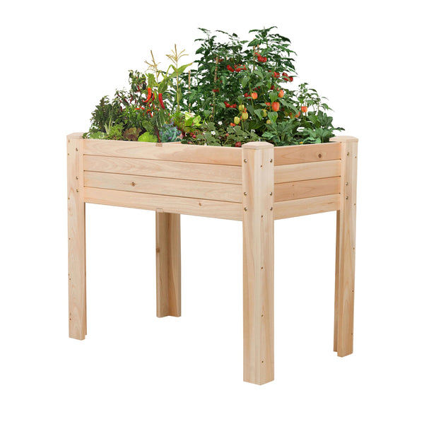 SHINE 36" RAISED GARDEN BED, 5203N - NATURAL - Like New