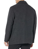 132962 Ben Sherman Men's Boris Classic Double Breasted Peacoat Charcoal L - Brand New