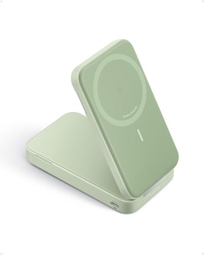 ANKER POWER BANK, CERTIFIED 15W ULTRA FAST MAGSAFE COMPATIBLE CHARGER - GREEN - Like New