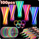GLOW 100PCS FLUORESCENCE LIGHT GLOW PARTY STICKS - Like New