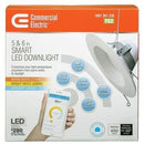 Commercial Electric T62 5" or 6" LED Smart Recessed Zigbee Downlight - White - Brand New