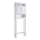 TEAMSON HOME DAWSON BATHROOM 2-DOOR ETAGERE SPACE SAVER CABINET - WHITE - Like New