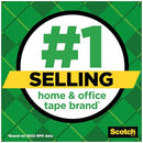 SCOTCH MAGIC TAPE REFILLABLE DISPENSER 3/4" X 300", 3/BOX - CLEAR/GREEN - Brand New