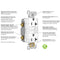 LEGRAND RADIANT SELF TEST TR WR GFCI 15A 125V - WHITE - Like New