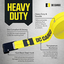 DC Cargo Winch Straps 4" x30' Flatbed Strap Tie-Downs w/Flat Hooks 5,500LB - Brand New