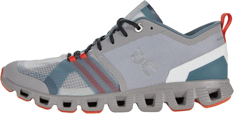 38.99121 ON WOMEN'S CLOUD X SHIFT SHOES ALLOY/RED SIZE 8 - Like New