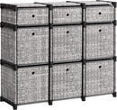 SONGMICS 9-CUBE DRAWER ORGANISER STORAGE UNIT 9 STORAGE BOXES - - Scratch & Dent