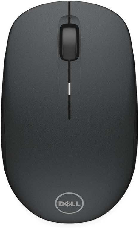 Dell Wireless Computer Mouse Long Life Battery Comfortable Design WM126 - Black Like New