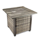 ENDLESS SUMMER AIDEN BROWN 30” SQUARE GAS FIRE TABLE GAD15320ES - BROWN - Like New