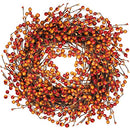 Winlyn Fall Berry Wreath 20" Harvest Door Autumn, Halloween, Thanksgiving Decor - Brand New