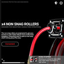 ReelWorks Air Hose Reel Retractable 3/8"x80' Foot Max 300PSI GUR026 - Red/Black - Like New