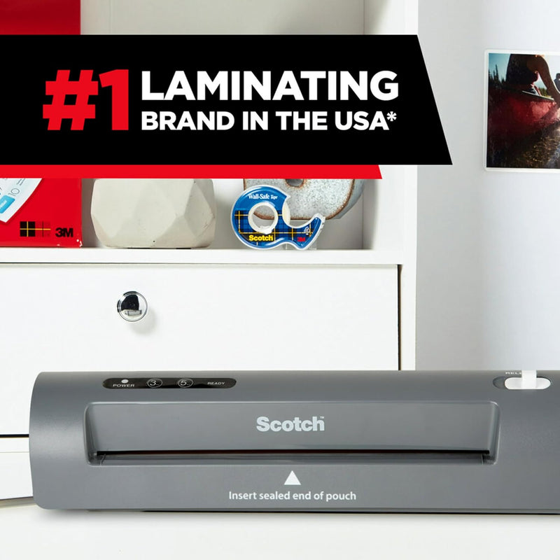 Scotch TL901X Thermal Laminator, 1 Laminating Machine, 9 in. - Gray - Like New