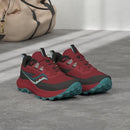 S10838 SAUCONY WOMEN'S PEREGRINE TRAIL SHOE SIZE 7.5 BERRY/MINERAL - Like New