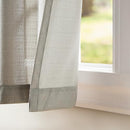 Exclusive Home Loha Linen Grommet Top Curtain Panel Pair, 54"x108", Dove Grey - Like New