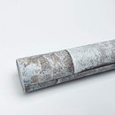 Dundee Deco AZ-B2602B Distressed Stone Grey/Slate Peel and Stick Wallpaper - Brand New
